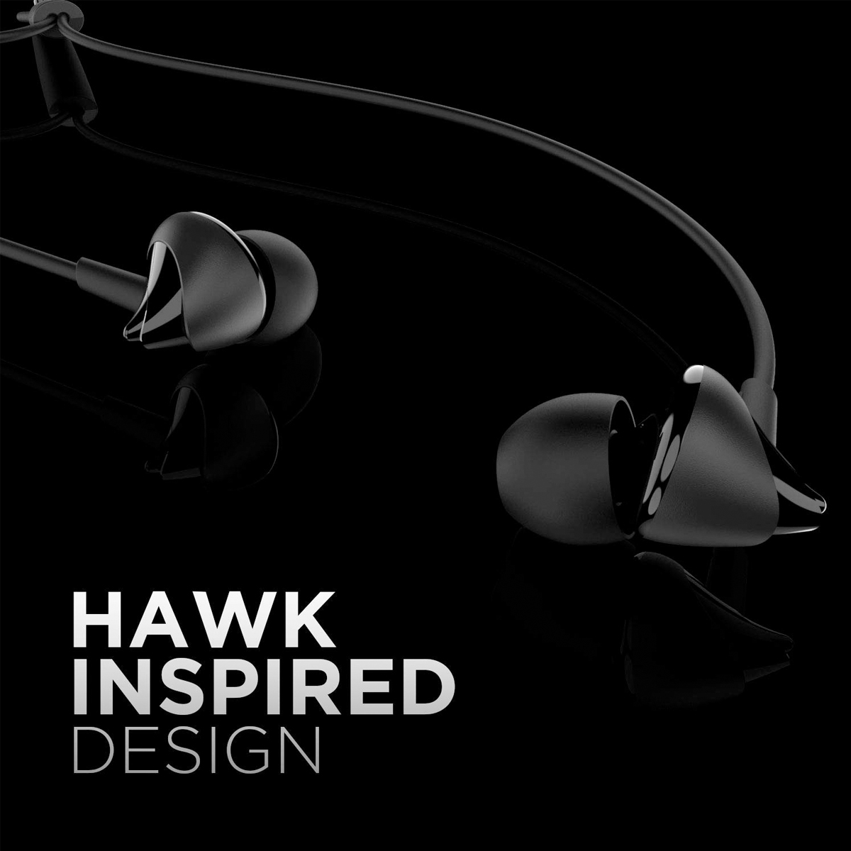 Boat BassHeads 100 in-Ear Headphones with Mic (Black) - Image 3