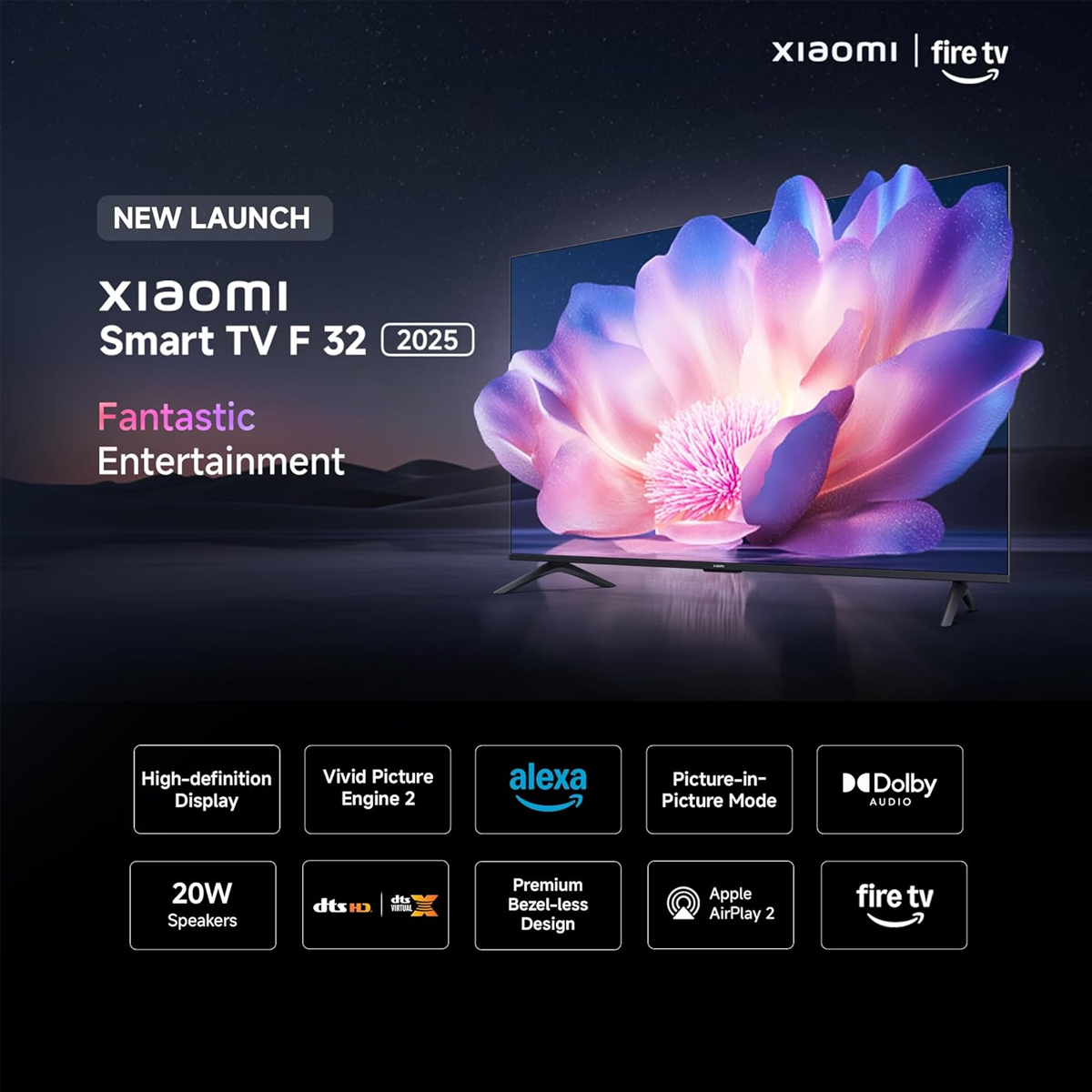 Xiaomi 80 cm (32 inch) F Series HD Ready Smart LED Fire TV L32MB-FIN - Image 2